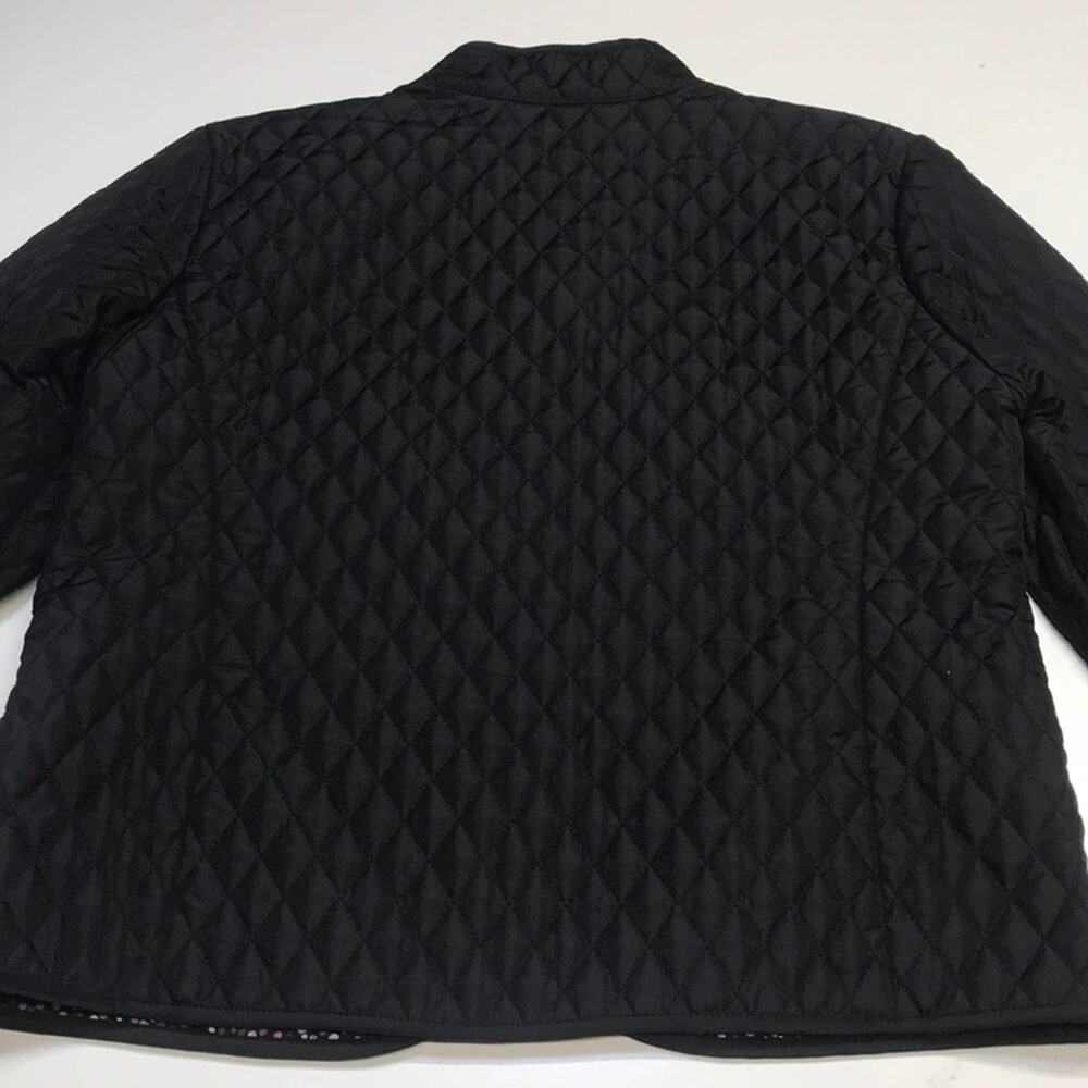 BRIGGS NEW YORK Womens PS Black Quilted Jacket - Picture 6 of 6